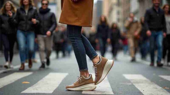 Wedge sneakers and ballet hybrids signal a fashion revival, Concept art for illustrative purpose, tags: und - Monok